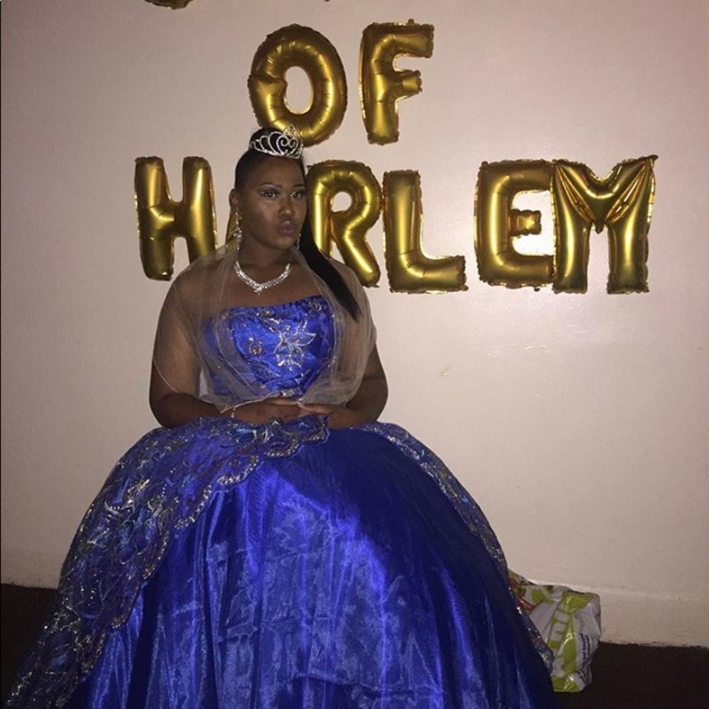 Royal blue sweet 16 dress